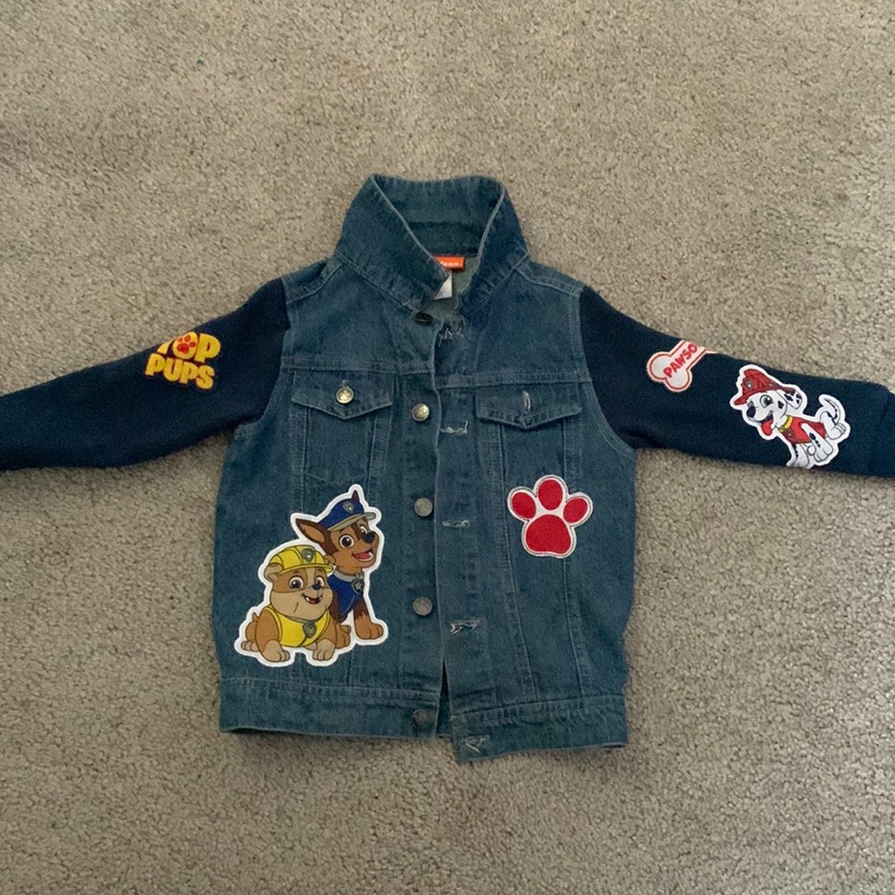 Nickelodeon paw patrol Jean jacket size2T great condition